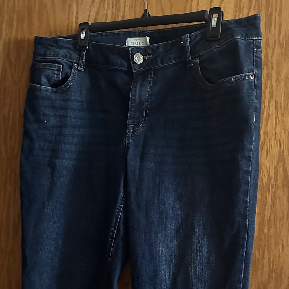 Maurices Women's Dark Blue Boot Cut Jeans